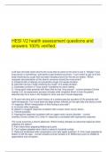 HESI Health Assessment Exam verified package with complete packs 2023&period;