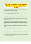 FSA Test Questions &vert; Questions with 100&percnt; Correct Answers &vert; Updated & Verified