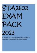STA2602 LATEST EXAM PACK 2023