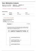 MSCI 505 Quiz 4: Methylation Analysis (Liberty university)