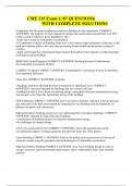 CME 215 Exam 1 - 87 Questions and Answers 2023&sol;2024