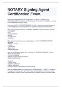 NOTARY Signing Agent  Certification Exam