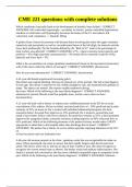 CME 221 Questions with complete solutions 2023&sol;24
