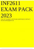 INF2611 LATEST EXAM PACK 2023