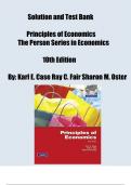 Solution Manual For Principles of Economics 10th Edition (The Pearson Series in Economic) By Karl E. Case Ray C. Fair Sharon M. Oster 