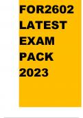 FOR2602 LATEST EXAM PACK 2023