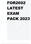 FOR2602 LATEST EXAM PACK 2023
