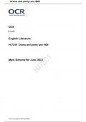 OCR A Level English Language paper 1 Mark Scheme for June 2023 -H470/01: Exploring language   