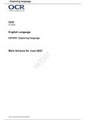 OCR A Level English Language paper 1 Mark Scheme for June 2023 H470/01: Exploring language 