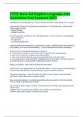 FTCE Nava Ed English Language Arts Questions And Answers 2023