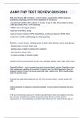 AANP FNP TEST REVIEW 2023 &sol;2024