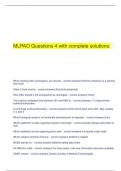 MLPAO Questions 4 with complete solutions.