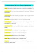 Cosmetology Written Exam Arkansas 1&period;0&vert;Questions with Correct Answers 