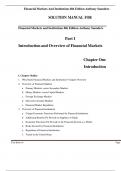 Solution Manual for Financial Markets And Institutions 8th Edition Anthony Saunders Test Bank A+ Updated
