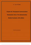 Chapter 02: Therapeutic Communication Niedzwiecki: Kinn's The Administrative Medical Assistant, 14th edition