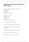 CNA state board Exam And Answers 100&percnt; Passed&period;