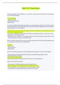 NUR 107 Final Exam - Questions and Answers