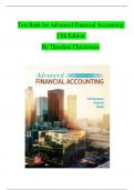 TEST BANK For Advanced Financial Accounting 13th Edition By Theodore Christensen | Complete Chapter's 1 - 20 | 100 % Verified