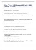 Blue Prism - AD01 exam 2023 with 100&percnt; correct answers