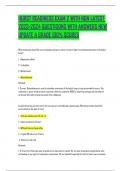 HURST READINESS EXAM 2 WITH NGN LATEST 2023-2024 QUESTIOONS WITH ANSWERS NEW UPDATE A GRADE 100&percnt; SCORES