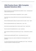 CNA Practice Exam  With Complete Updated Solutions 2023&period;