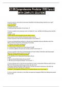 ATI RN Comprehensive Predictor 2019 Form A WITH COMPLETE SOLUTIONS