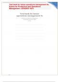 Test bank for heizer operations management 9e&comma; Exams for Production and Operations Management &plus;GRADED 100&percnt;