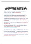 ATI-COMPREHENSIVE PRACTICE 2019 A&comma; RN COMPREHENSIVE ONLINE PRACTICE 2019 B NGN WITH 300 Q & A WITH RATIONALES GRADED A&plus;
