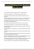 Coronal Polishing Exam Questions With Answers