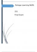 Portage Learning NURS 251 Final Exam