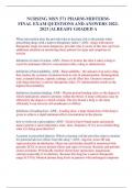 NURSING MSN 571 PHARM-MIDTERM- FINAL EXAM QUESTIONS AND ANSWERS 2022- 2023 &vert;ALREADY GRADED A 