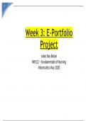 Week 3   NR512  E-Portfolio Project  Fundamentals of Nursing Informatics 