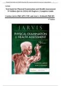 Test bank for Physical Examination and Health Assessment 9th Edition (Jarvis 2024) All Chapters | Complete Guide