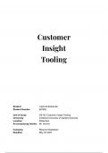 Tentamen (uitwerkingen) Customer Insight Tooling (OE102) 