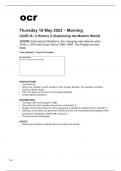 ocr GCSE History A (Explaining the Modern World) J410-05 May2023 Question Paper.