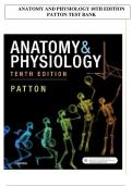 UPDATED 2024 Anatomy and Physiology Test-bank, 10th edition (Patton, 2019), Chapter 1-48 | All Chapters