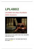 LJU4801 And LPL4802 portfolio Answers 2023