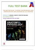  TEST BANK - ANATOMY AND PHYSIOLOGY&comma; 10TH EDITION &lpar;PATTON&comma; 2019&rpar;&comma; CHAPTER 1-48 &vert; ALL CHAPTERS