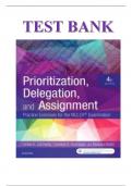 TEST BANK FOR PRIORITIZATION DELEGATION AND ASSIGNMENT 4TH EDITION LACHARITY NURSING (1) (1)