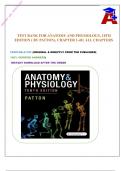 ANATOMY AND PHYSIOLOGY TEST BANK&comma; 10TH EDITION &lpar; BY PATTON&rpar;&comma; CHAPTER 1-48 &vert; ALL CHAPTERS 