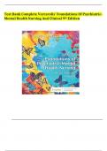 Test bank For Varcarolis' Foundations of Psychiatric-Mental Health Nursing 9th Edition chapter 1-36