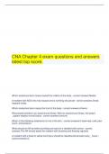  CNA Chapter 4 exam questions and answers latest top score.