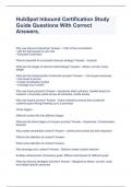 HubSpot Inbound Certification Study Guide Questions With Correct Answers&period;