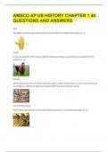 AMSCO AP US HISTORY CHAPTER 1&vert; 40 QUESTIONS AND ANSWERS&period;