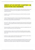 AMSCO AP US HISTORY CHAPTER 1 &vert;38 QUESTIONS AND ANSWERS&period;