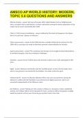 AMSCO AP WORLD HISTORY MODERN&comma; TOPIC 5&period;6 QUESTIONS AND ANSWERS