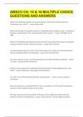AMSCO CH&period; 15 & 16 MULTIPLE CHOICE QUESTIONS AND ANSWERS&period;