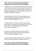 MDC 4 EXAM 2 RASMUSSEN 79QUESTIONS AND ANSWERS 2023 RATED A&plus; EXAMS FOR NURSING