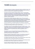 TAGME Acronyms