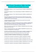 NAB Exam Questions With Verified Answers&sol;Guaranteed Success